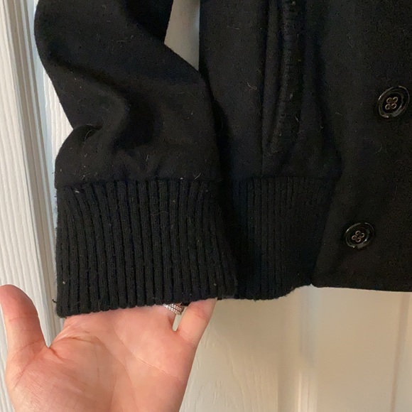 Black Button Coat - Picture 4 of 8